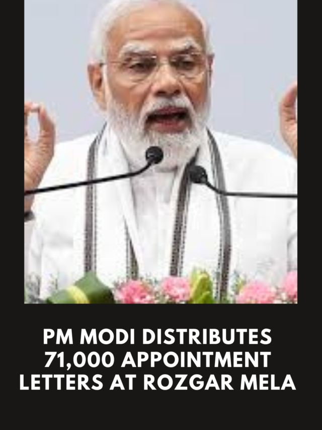 PM Modi distributes 71,000 appointment letters